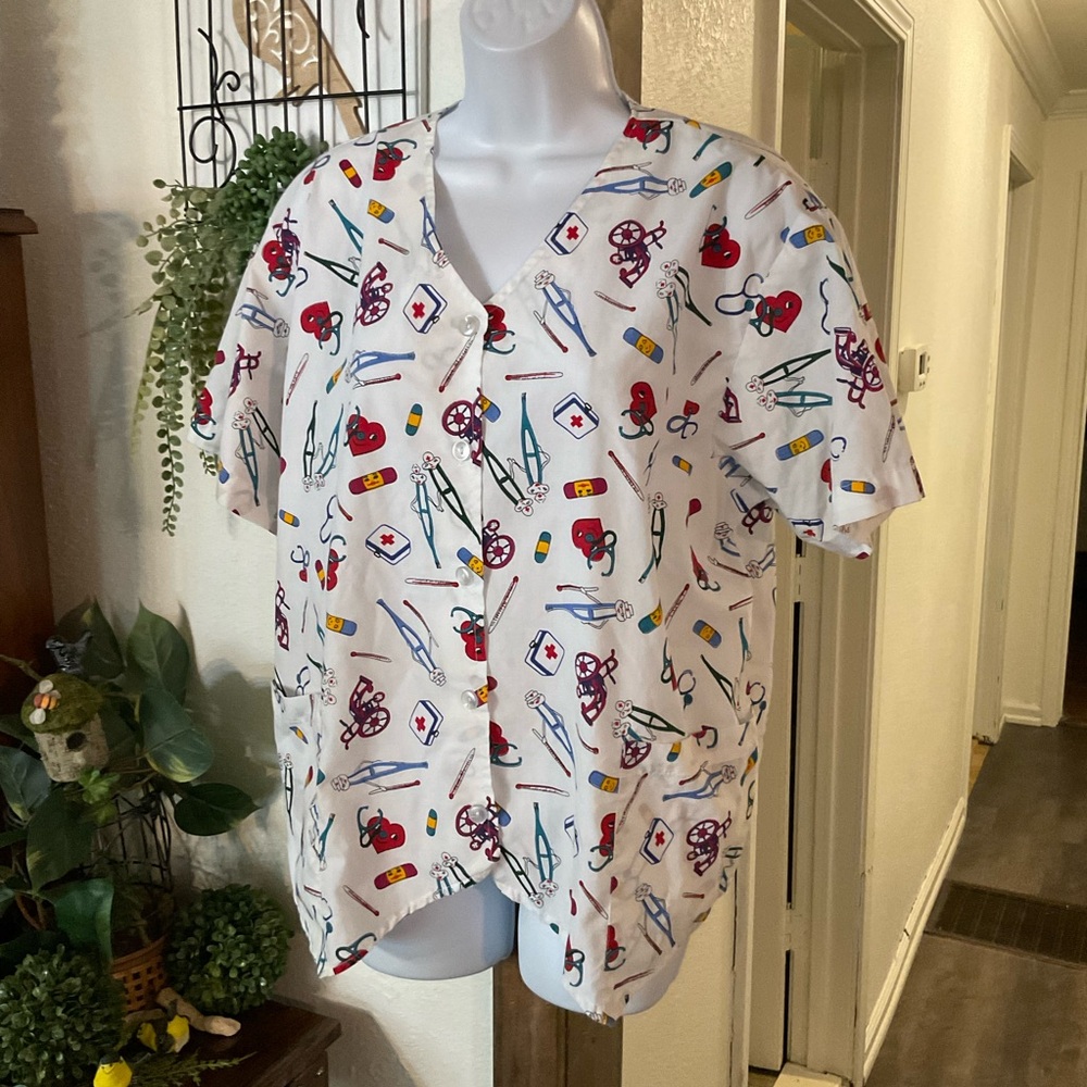 Princess Medical Themed Scrub Top